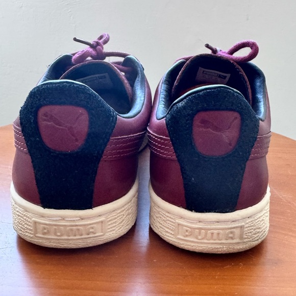 Puma Basket, Citi Series Leather Burgundy Men Sneakers size 9.5 - Picture 7 of 11